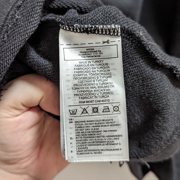 SOLD OUT Adidas Trefoil Black Graphic Hoodie - Sz L - EUC - Picture 10 of 11